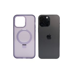 Super Matte Purple Magnetic Case with Kickstand for iPhone 14 Pro