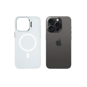 Super Shield Matte Transparent Case for iPhone 14 Pro Max with Magnetic safe and Built-in Camera Kickstand