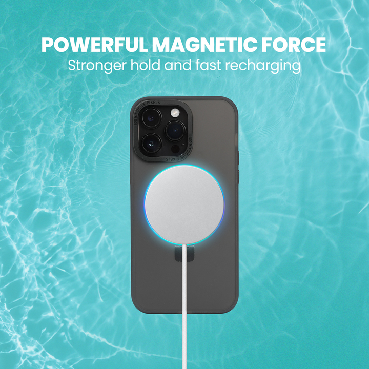 Super Matte Black Magnetic Case with Kickstand for iPhone 16 Pro - Image 3