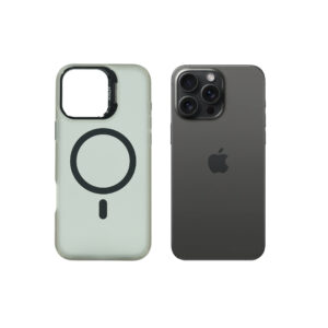 Super Shield Matte GrayBlack Case for iPhone 16 Pro Max with Magnetic safe and Built-in Camera Kickstand