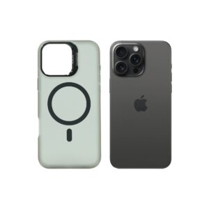 Super Shield Matte GrayBlack Case for iPhone 16 Pro with Magnetic safe and Built-in Camera Kickstand