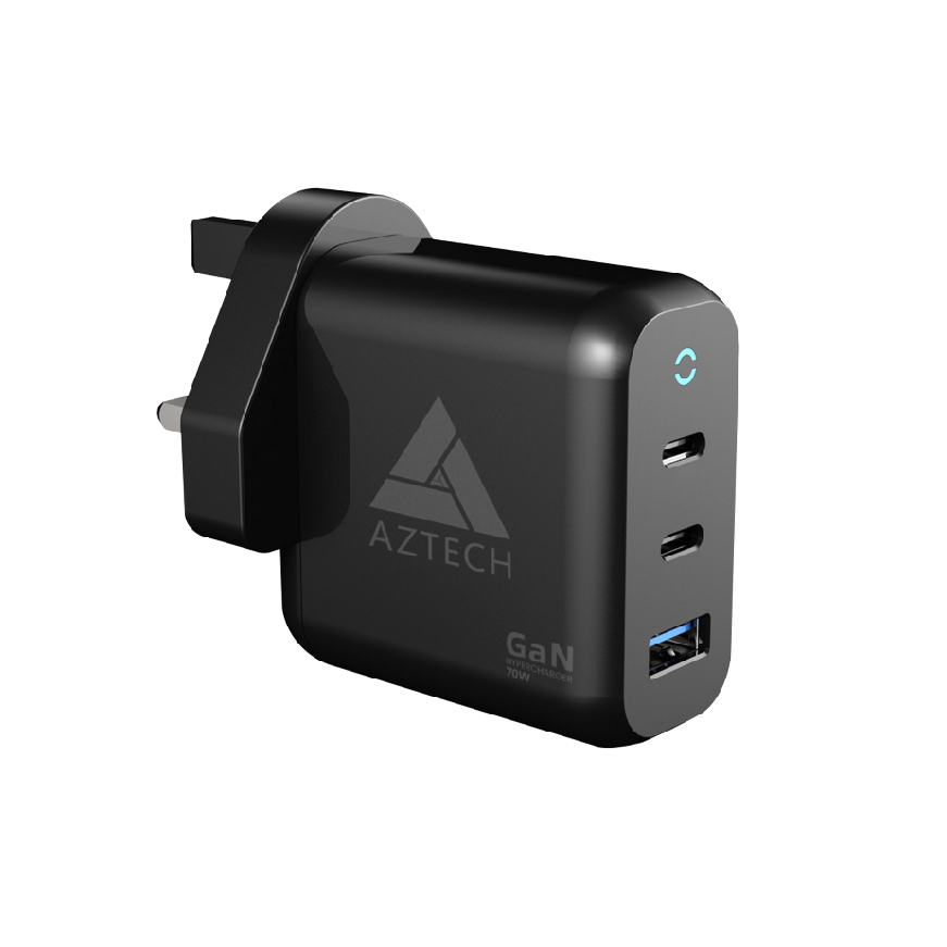 GaN HyperCharger 3 Ports 70W