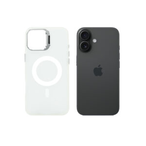Super Shield Matte Transparent Case for iPhone 16 with Magnetic safe and Built-in Camera Kickstand