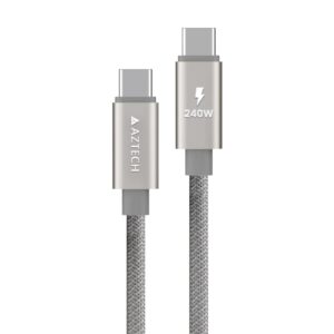 HyperCable USB-C to USB-C 240W 2m Titanium